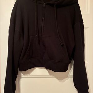 Ardene Black Women's Zip-Up Hoodie